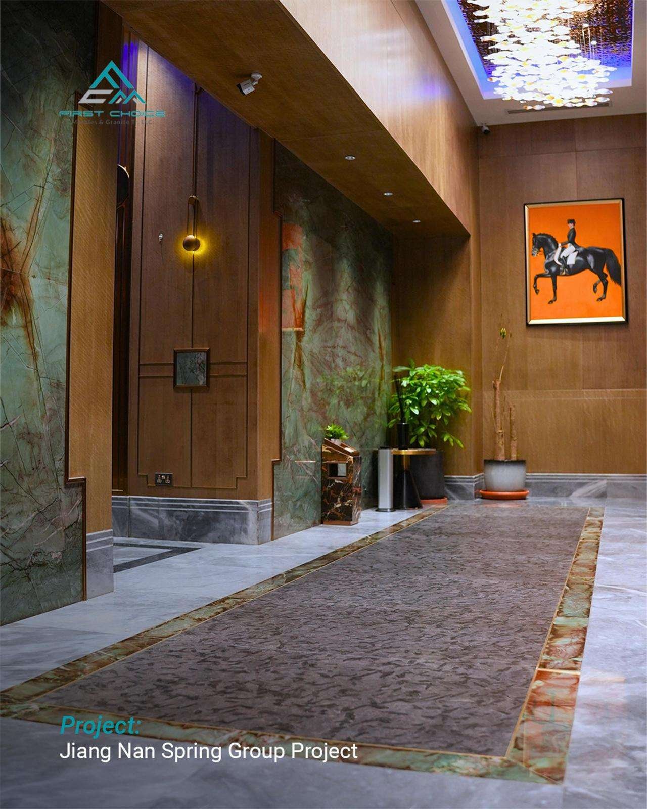 Luxurious hallway of Jiang Nan Spring project